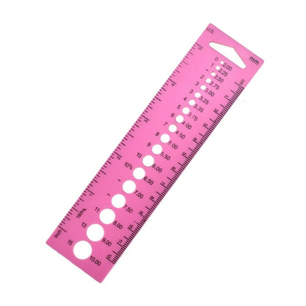 Plastic All In One Measure Ruler Useful Needle Gauge Sewing Ruler ...
