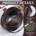 thumbnail image 4 of 230FT Plastic Woven Material with Weaving Tool Wicker Repair Kit 0.9inch Black Repair Rattan for Fixing Furniture Weaving Chairs Baskets, 1.1lb, 4 of 6