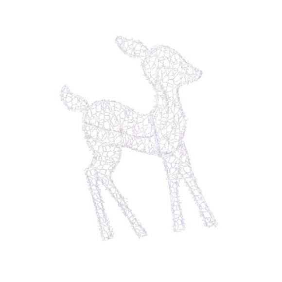 EGNMCR Lumières Extérieures Lumière de Jardin Lampe Décorative de Noël Renne, avec Batterie pour Noël Lampe Décorative, Utilisée pour Jardin Cour, Cerf Lumineux Doré