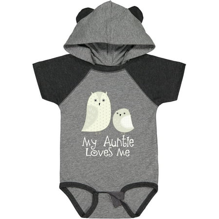 

Inktastic My Auntie Loves Me Owl Gift Baby Boy or Baby Girl Bodysuit