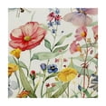 thumbnail image 4 of WYYP Flowers Dragonflies Square Tablecloth Outdoor Fitted 100% Polyester Fiber 40*40, 4 of 8