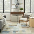thumbnail image 4 of Nourison Astra Machine Washable Geometric Blue Green Multi 4' x 6' Area Rug, (4x6), 4 of 10