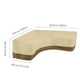 thumbnail image 2 of Funda de sofá seccional en forma de V Funda para muebles de exterior Protector de sofá seccional para patio Impermeable Kearding HA3837-00B, 2 of 7