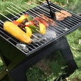 thumbnail image 4 of INTELIVE 17.5in Folding Camping Barbecue Grill, Portable Charcoal Grill, Foldable Camping Grill for Outdoor Barbecue Picnic, 4 of 12