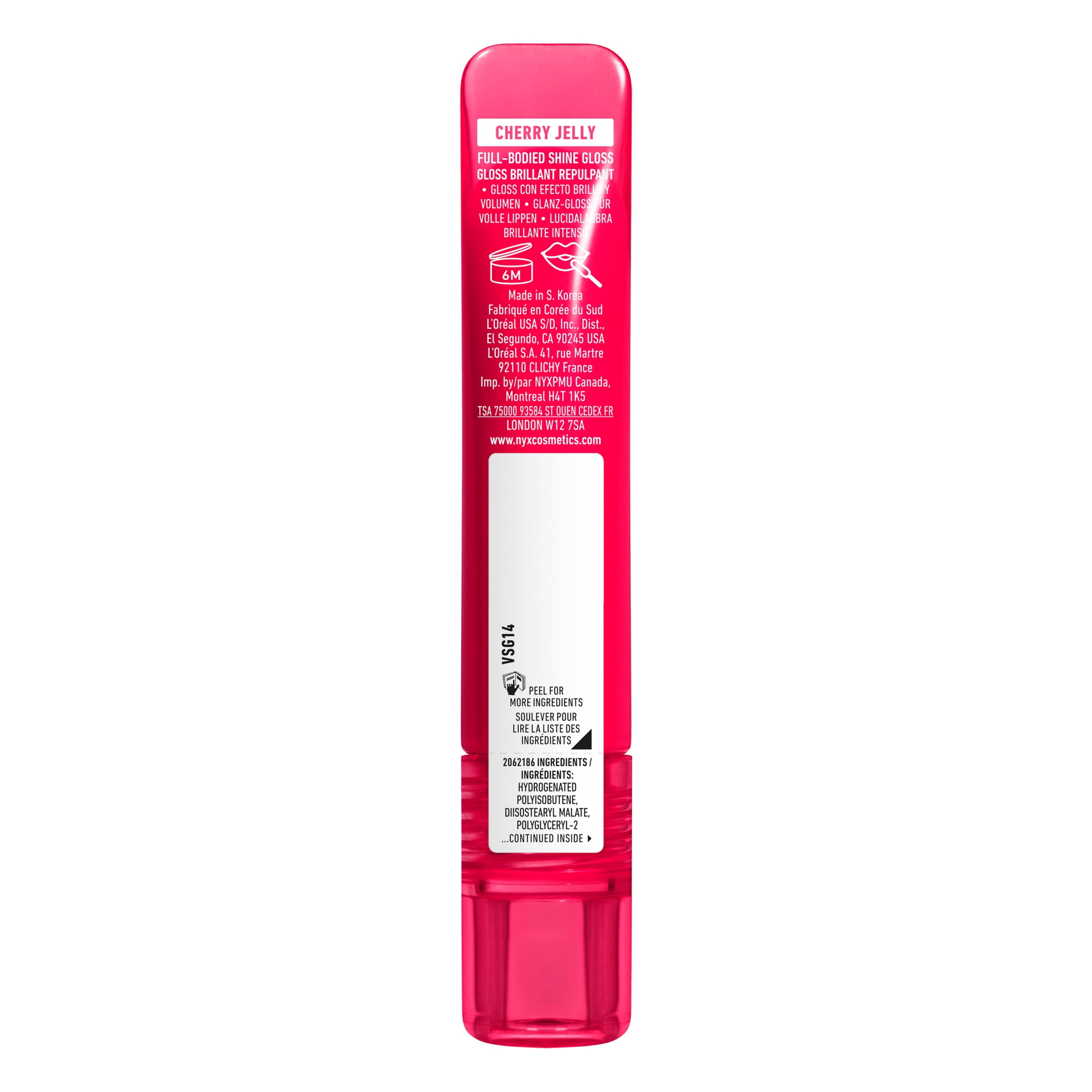 NYX Professional Makeup Lip Gloss, Jelly Job Full-Bodied Shine Gloss, Lip-Smoothing Shine