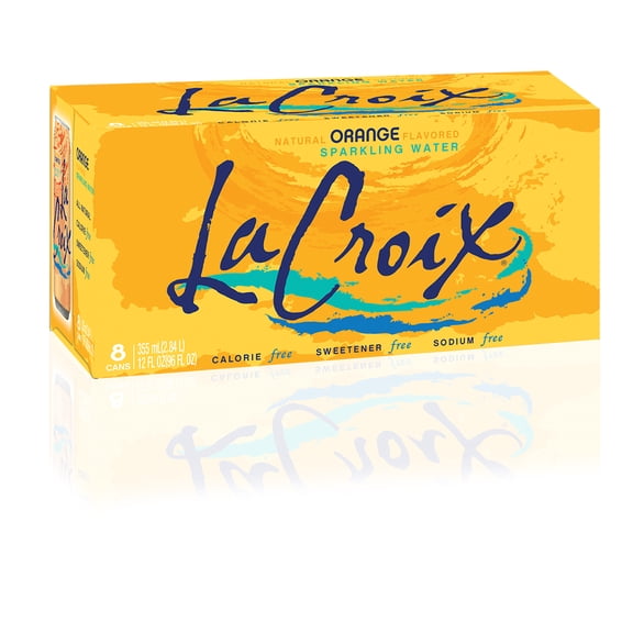 LaCroix Sparkling Water, Orange 8 Pack - 12 Oz