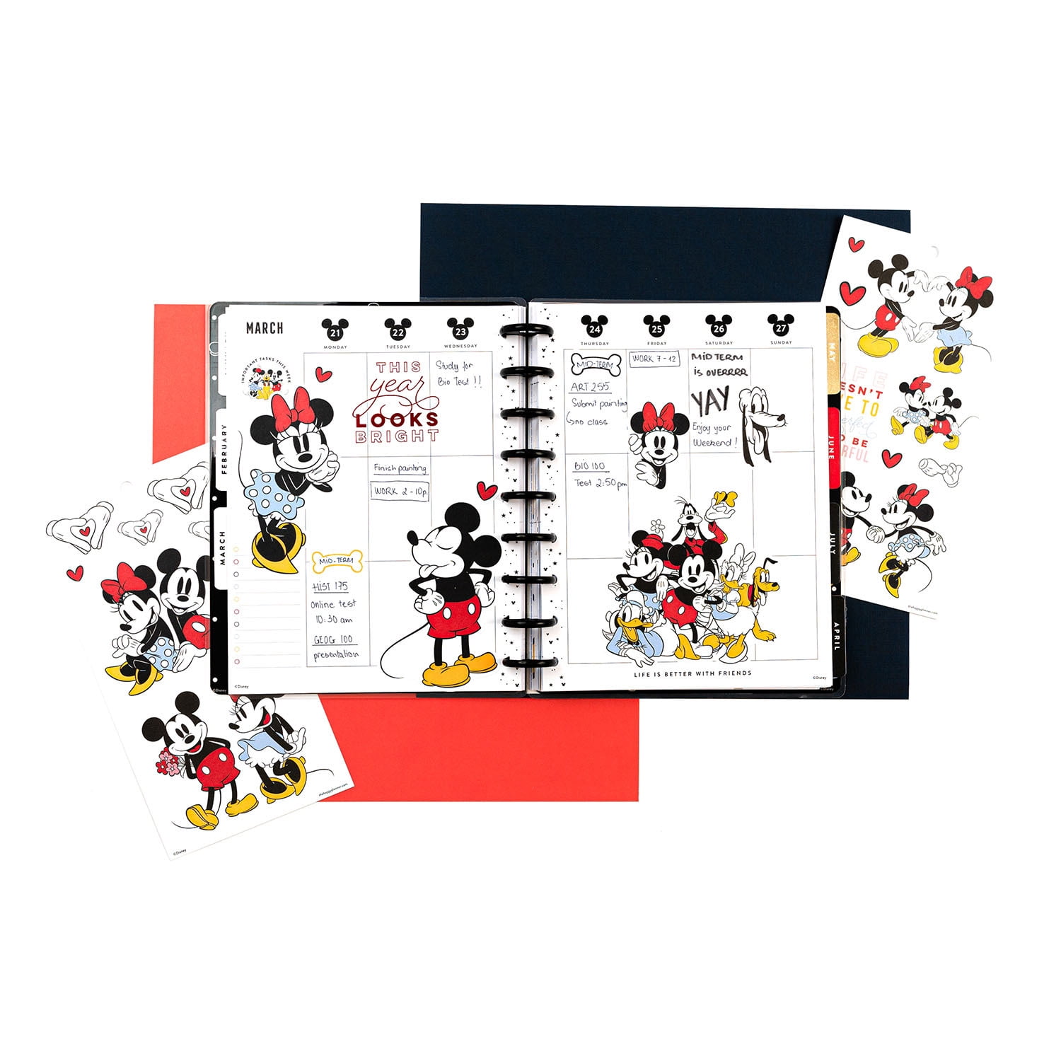 The Happy Planner, Disney, Squad Goals II Classic 12 Month Planner, 2022, 7.75"x 0.563"x 9.75"