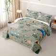 thumbnail image 3 of Erosebridal Rustic Plant Mushroom Twin Quilt Set For Kids,Happy Camping Twin Coverlet Set For Camper Gifts,2-Piece, 3 of 7