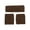 Brown, variant on Gravity Trading Headband + Wristband Sweatband Kit - White
