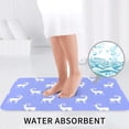 thumbnail image 6 of Bathroom Rugs Sets 3 Piece - white Mountain Goat cute Absorbent Non Slip Bath Mats, U-Shape Toilet Lid Cover, Contour Mat, Soft Washable Shower Mats Bath Rug Mat for Bathroom Tub Toilet, 6 of 7