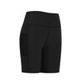 thumbnail image 6 of ZQUUVOU Women's Leggings Shorts High-Waisted Tight Workout Running Yoga Athletic Shorts with Pocket（Black,2XL）, 6 of 9