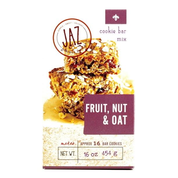 Jaz Fruit Nut and Oat Cookie Bar Mix 16 oz each (4 Items Per Order
