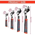 thumbnail image 4 of DTREELS Multi Function Self Locking Pipe Wrench Set Self Adjusting Wrench For Plumbing Tasks Standard And Irregular Nuts, 4 of 8