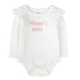 thumbnail image 3 of Baby Essentials Infant Girl 3 Piece Layette Set with Bodysuit, Quilted Jogger Pants & Headband – Cozy Fall & Winter Outfit (Pink Mama’s Mini, 6 months), 3 of 7