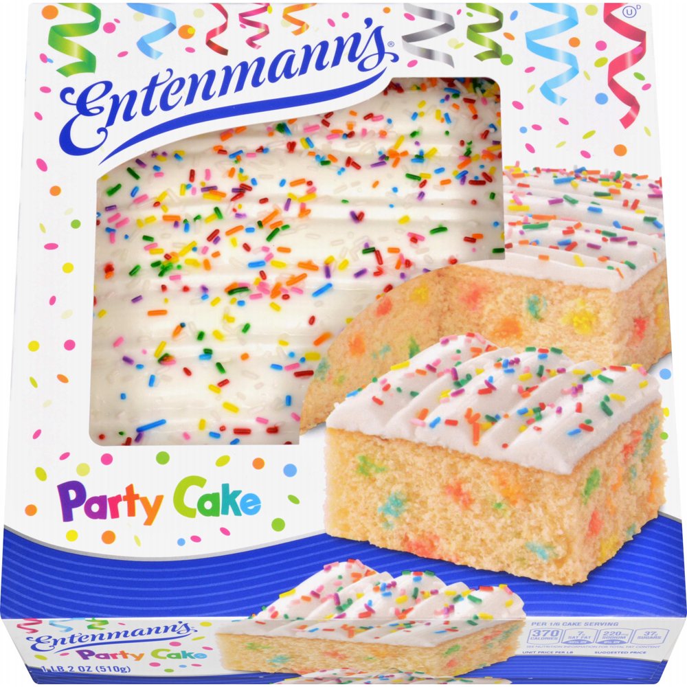 Entenmann's Iced Party Cake, 18 oz