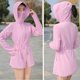 thumbnail image 2 of Mujer Protección UV al aire libre Ropa de piel de longitud media Ala desmontable (Rosa), 2 of 8