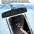 thumbnail image 2 of CSChome Waterproof Cell Phone Pouch Waterproof Phone 2Pcs Touch Screen Design Large Capacity Transparent Universal Underwater Clear Cellphone Protector Dry, 2 of 7