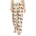 thumbnail image 2 of Goofa Dachshund Dog Puppy Printed Soft Pajama Pants for Women, Wide Leg Comfy Casual Lounge Yoga Pants-Small, 2 of 9