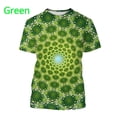 thumbnail image 1 of Fashion Spiral Vertigo 3D T-Shirt Colorful Rendering Fractal Flower Visual Unisex Creativity Art Printed Short Sleeved, 1 of 5