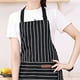thumbnail image 5 of Delantal de cocina de 2 piezas con 2 bolsillos y babero ajustable para hombre y mujer, con tiras negras, 5 of 12