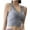 Gray, variant on Timegard Sports Bras for Women V Neck Yoga Tank Tops Seamless No Underwire Breathable Running Bras