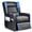 Blue（Without Speaker）, variant on GTRCAING Gaming Recliner Chair PU Leather Living Room Sofa Single Home Theater Seating, Red