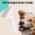 thumbnail image 3 of Visland Peigne pour Animaux en Acier Inoxydable à Double Rangée, Brosse de Toilettage pour Animaux, Brosse pour Perte de Poils Courts et Longs pour Chien et Chat, 3 of 7