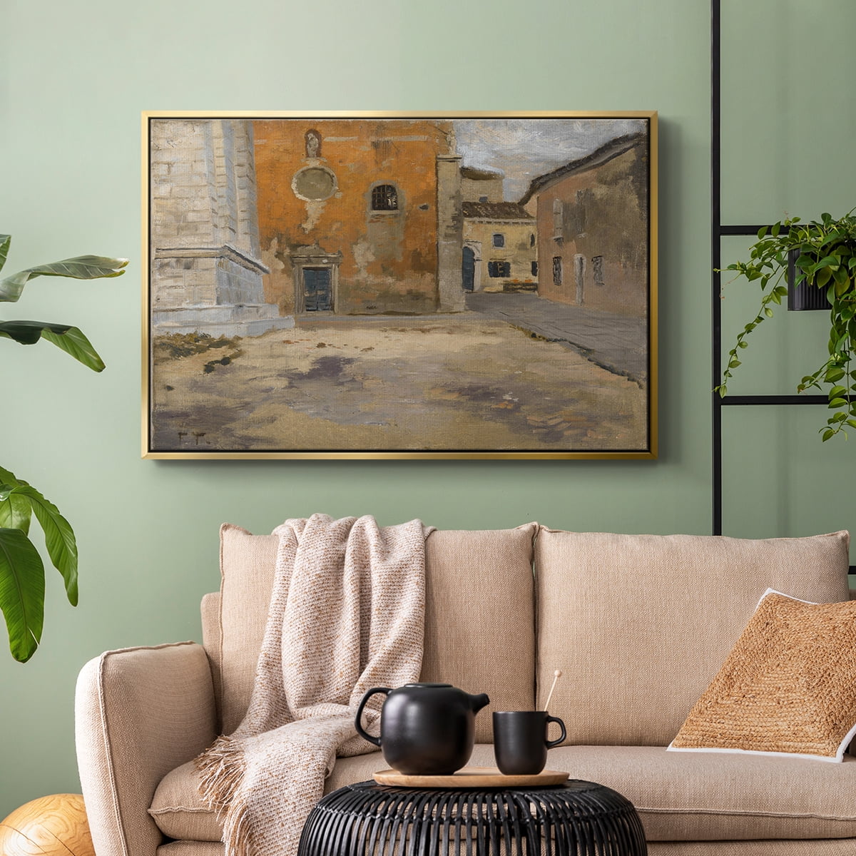 Vintage Botanical Print-LXXVI By Wexford Home Framed in Gold Wood Gallery Wrapped Canvas 25 in. x 37 in.