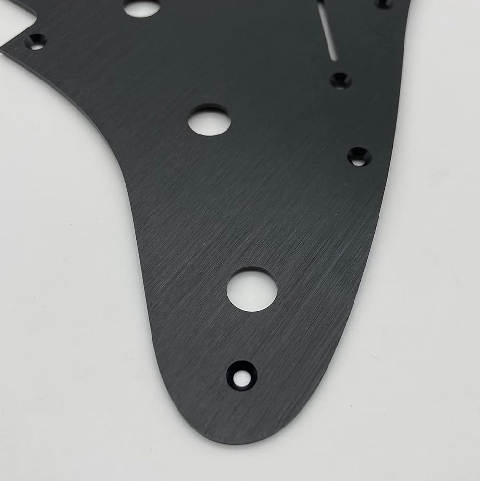 SSS 11 Hole Electric Guitar Pickguard Aluminum Anodized Modern Style for Fender Stratocaster US/Mexico Made Standard  Modern Style Guitar