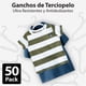 thumbnail image 4 of MAGMALIFE 50 Ganchos de Terciopelo para Ropa Infantil, Gancho Plateado Giratorio de 360 Grados, Adecuado para Todo Tipo de Ropa, Antideslizante, 35 cm de Largo (Blanco), 4 of 8