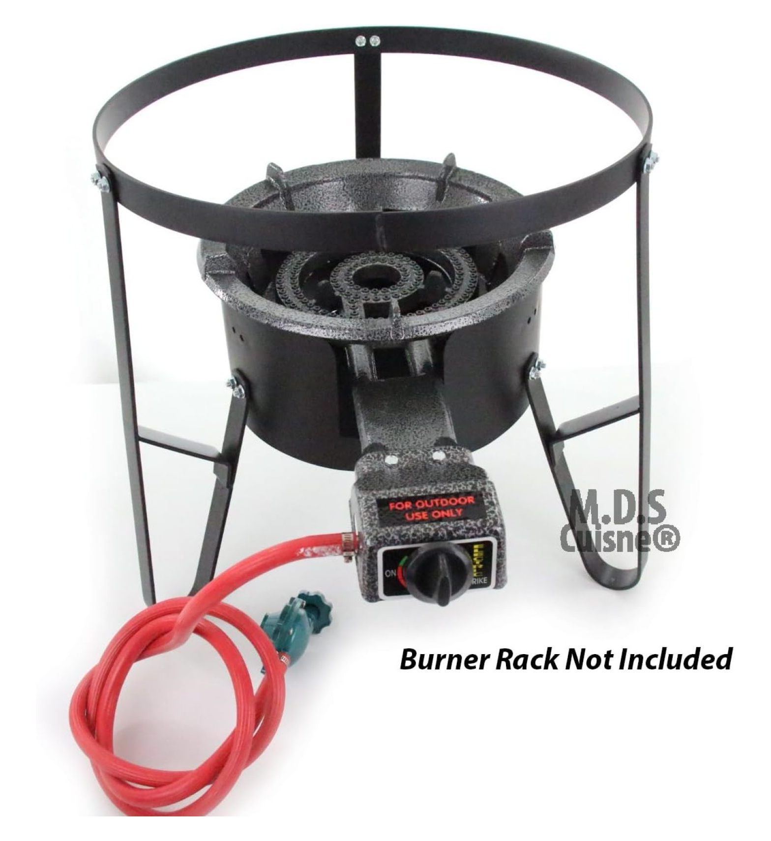 Propane Single Big Large Gas Burner Portable Stove Camping BBQ with Hose & Regulator