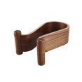 thumbnail image 2 of Soporte para auriculares para juegos Soporte de madera para auriculares con forma de arco de escritorio Soporte universal para auriculares, color nogal AweSitey EL4845-02B, 2 of 2