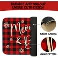 thumbnail image 6 of Christmas Door Mat Outdoor for Front Door Decorations , Merry and Bright Red Buffalo Plaid Doormat,Winter Christmas Holiday Welcome Floor Mat Rug Entryway for Front Porch Farmhouse Decor, 30" x 17", 6 of 6