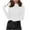 White, variant on FAIWAD Womens Turtleneck Sweater Long Sleeve Slim Fitted Ribbed Knit Sweater Casual Solid Color Basic Knitwear