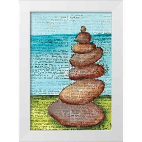 Allemand, Sue 18x24 White Modern Wood Framed Museum Art Print Titled - Balance III