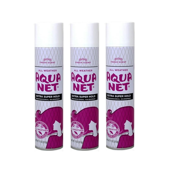 Aqua Net Professional Hair Spray Extra Super Hold, Fresh Fragrance 11 oz by Aqua Net (Pack of 3)