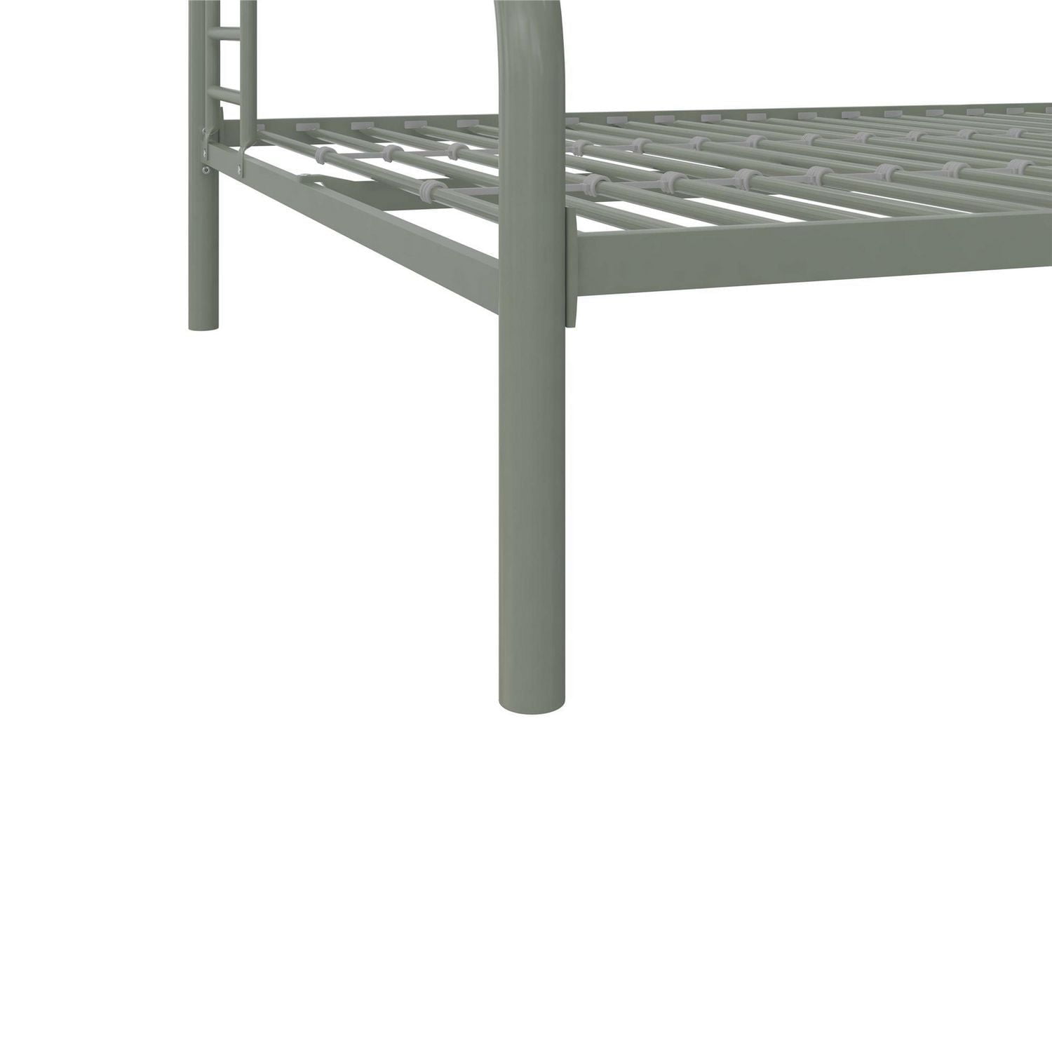 DHP Dusty Twin Over Full Metal Bunk Bed, Thyme Green
