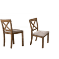 thumbnail image 6 of Farmhouse Natural Oak Wood Dining Chair Set of 6, Antique Wooden Chair with Cushion, 6 of 6