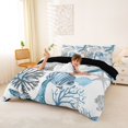 thumbnail image 2 of spefrowx Ocean Starfish Duvet Cover Queen for Kids, Cute Seashell Seaweed Queen Bedding, Black Reversible, 3pcs, 1 Duvet Cover and 2 Pillowcases, 2 of 6