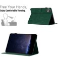 thumbnail image 4 of Case for Lenovo Tab M11 11" 2024, Embossed PU Leather Cover Flip with Smart Auto Wake / Sleep Stand Function Pencil Holder and Card Slots & Footgrip for Lenovo Tab M11 11" 2024 Case, Green, 4 of 5