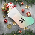 thumbnail image 6 of Coolnut Personalized Christmas Stockings 17.7 inch Customized Rose Pink and Turquoise Gradient Glittering Xmas Stockings Socks Fireplace Hanging Stockings for Family Christmas Decoration, 6 of 6