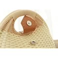 thumbnail image 4 of Bolso de ratán con forma de concha de paja, moderno y elegante, para mujer (beige), 4 of 7