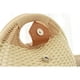 thumbnail image 5 of Bolso de ratán con forma de concha de paja, moderno y elegante, para mujer (beige), 5 of 6