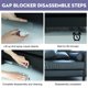 thumbnail image 5 of Bloqueador de espacios para muebles RowinsyDD 40,5 cm transparente, paquete de 16, 5 of 6