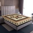 thumbnail image 4 of Erosebridal Tribal Aztec Full Sheet Sets, Rustic Cow Bedding Full Size, Texas Stars Decor, 4 of 7