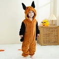 thumbnail image 4 of Lovzfmll Toddlers Boys Girls Flannel Bunny Onesie, Cozy Fleece Hooded Jumpsuit, Cute Cosplay Costume, Cozy Sleepwear Loungewear for 3 Months-4 Years, 4 of 9