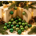 thumbnail image 4 of 24Pcs Christmas Ball Ornaments, Shatterproof Christmas Tree Ball Ornaments for Christmas Party Home Decor, Hanging Balls,Green, 4 of 5