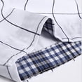 thumbnail image 6 of Eltusu Men's Casual Button Up Shirts, Short Sleeve Turn Down Collar Summer Comfort Plaid Shirts White Size M, 6 of 7