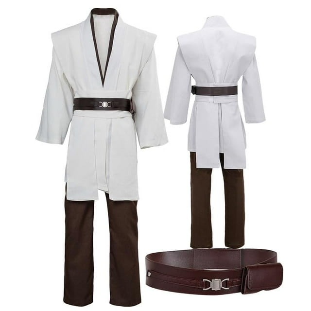 Wecos Costume Tunique pour Hommes, Tenues de Chevalier à Capuche, Costume de Cosplay d'Halloween, Trois Versions