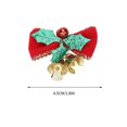 thumbnail image 3 of FastXmas Christmas Mini Red Bows Crafts Ornament,1.8 Inch Tiny Christmas Hanging Bows for Present with Bells,Handmade Bowknot Ornament for Christmas Tree,Wreaths Hanging Decoration Gift for Friends, 3 of 3